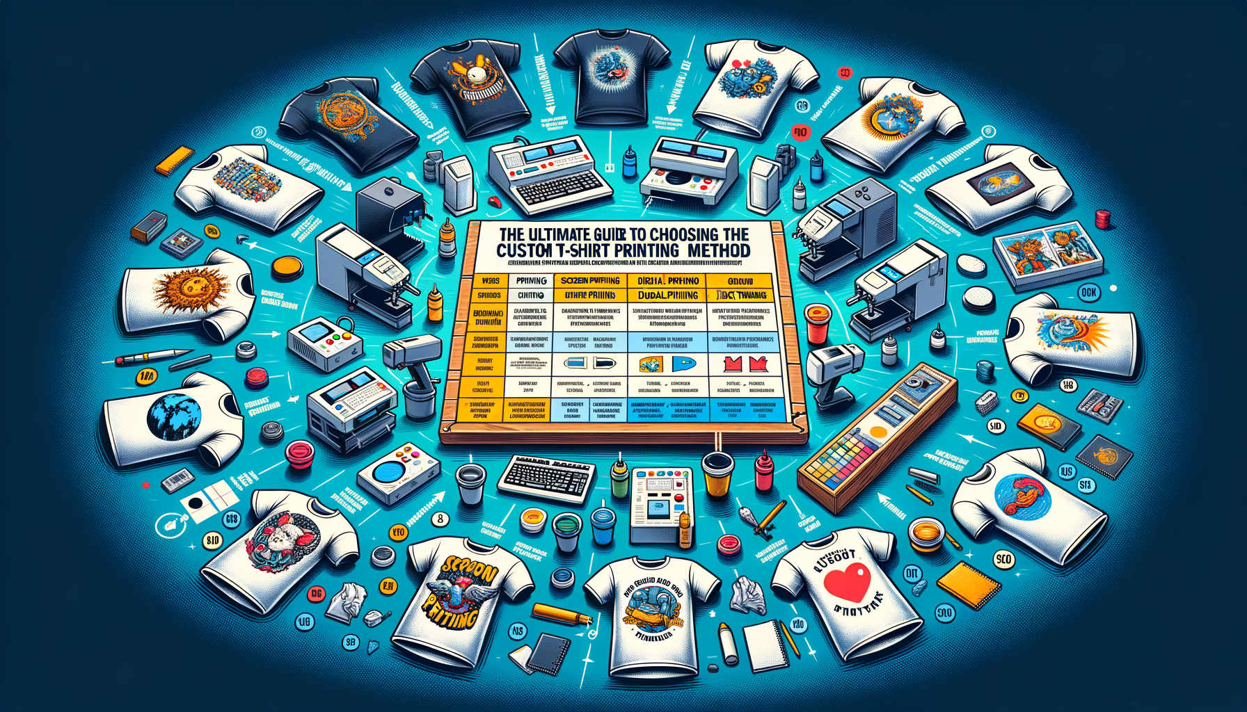 "The Ultimate Guide to Choosing the Right Custom T-Shirt Printing Method"