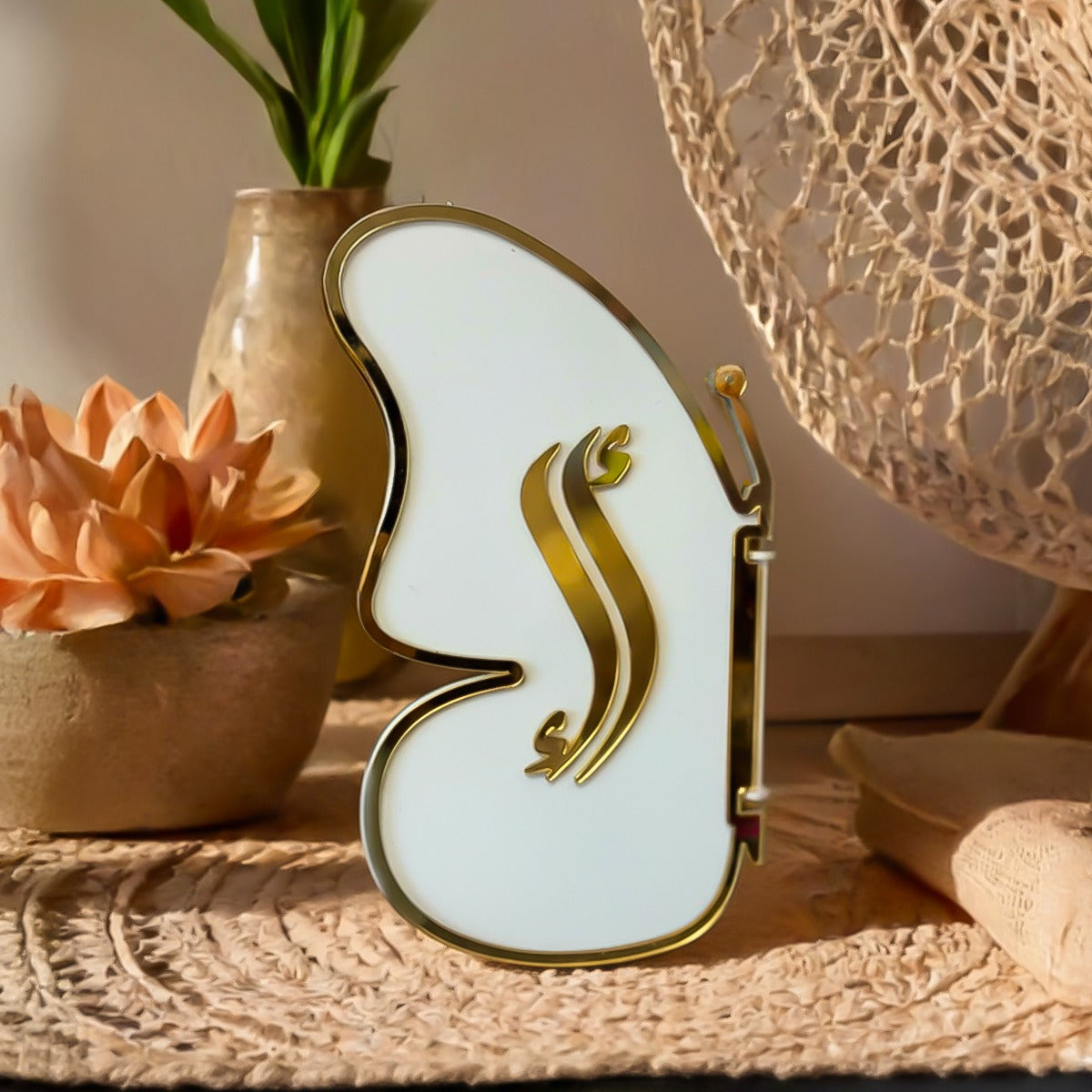 Butterfly Arabic Engagement Ring Holder – Personalized Acrylic Wedding Box
