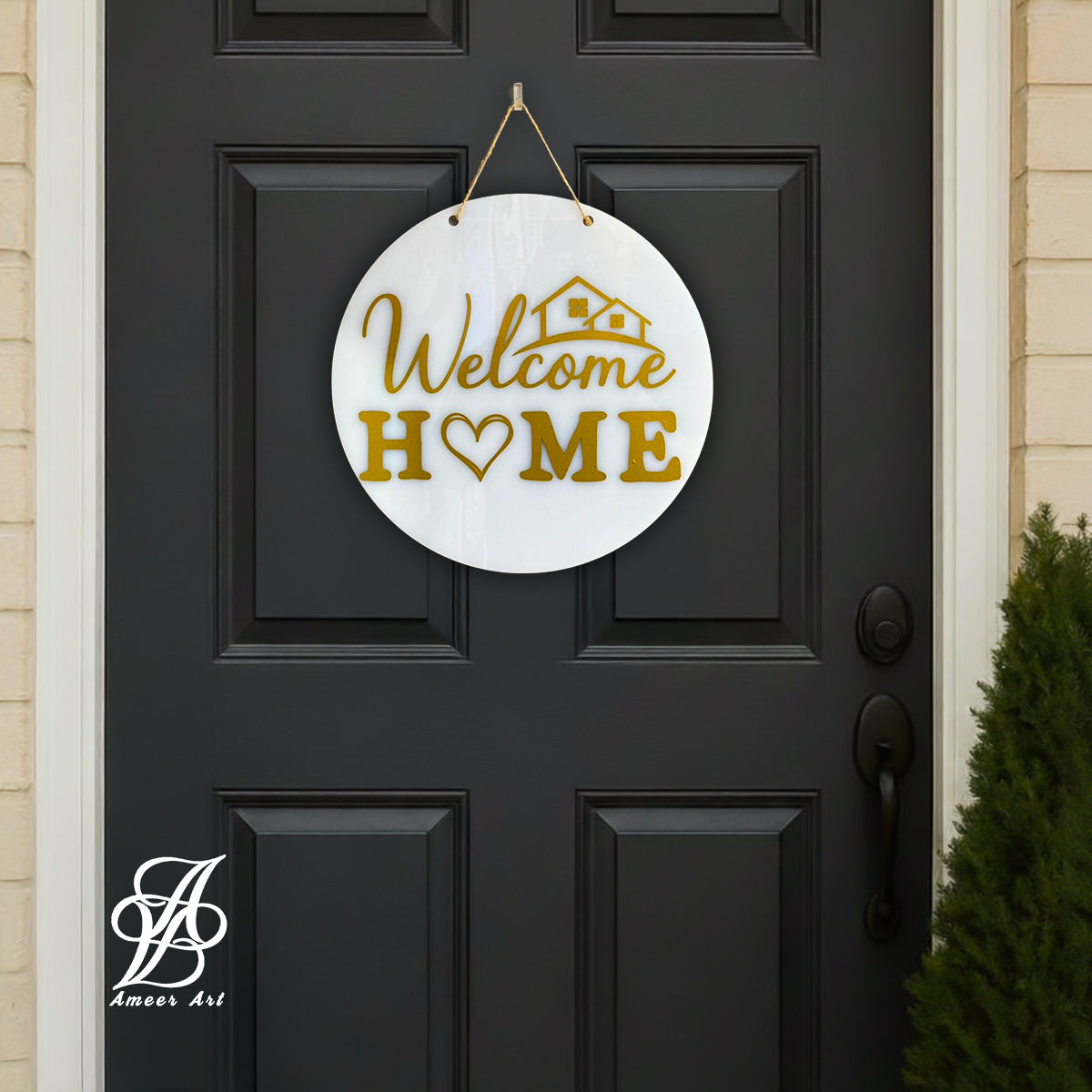 Welcome Home” Heart Accent Sign