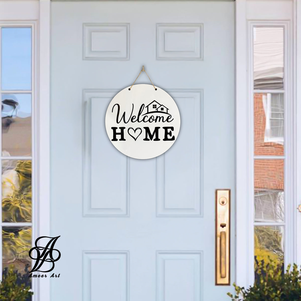 Classic “Welcome Home” Heart Sign