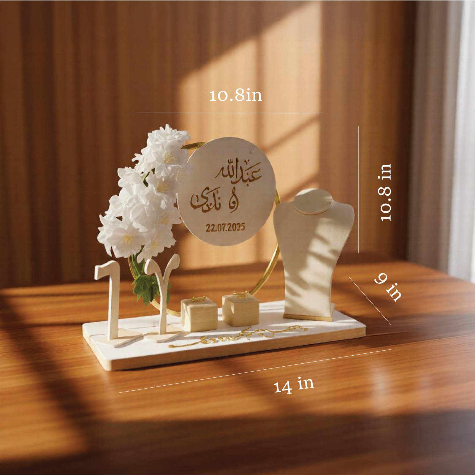 Bridal Jewelry Hoop & Mannequin Set