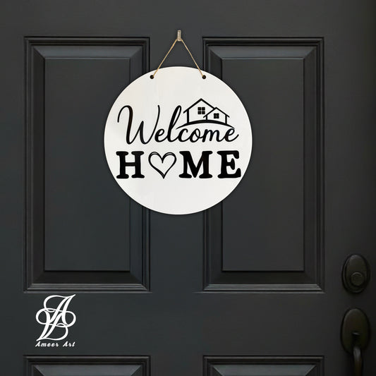 Classic “Welcome Home” Heart Sign