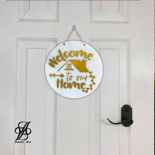 Golden Roof Welcome Sign