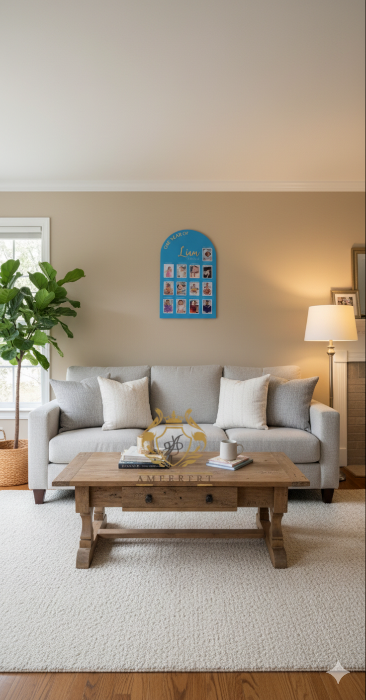 One Year of Love – Custom Baby Milestone Board