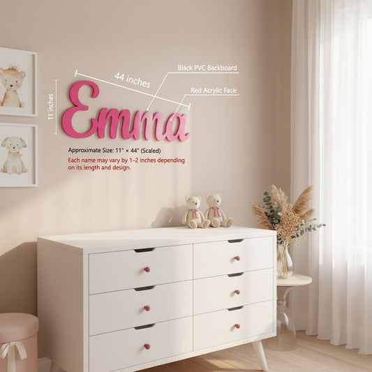 Personalized Cursive Name Sign - Custom Kids Room Wall Decor